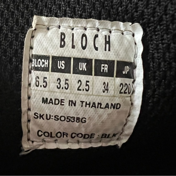 Bloch Black Children’s Performance Mesh Split Sole Dance Sneaker Size 3.5 - Picture 5 of 9